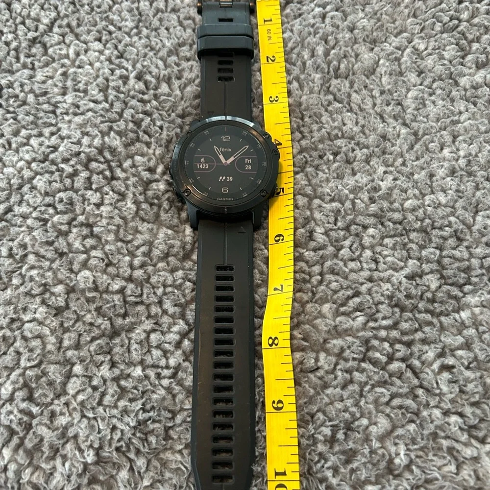 Garmin Fenix 5S Plus Black Smartwatch with Charger